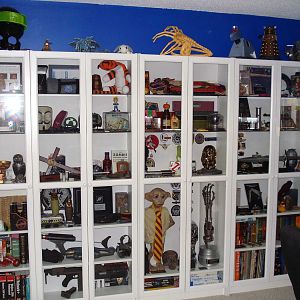 My Adam Savage inspired Ikea Billy Bookcase collection display!