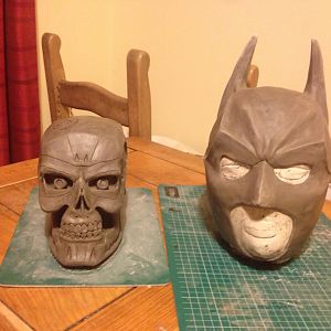 Both sculptures ready for moulding