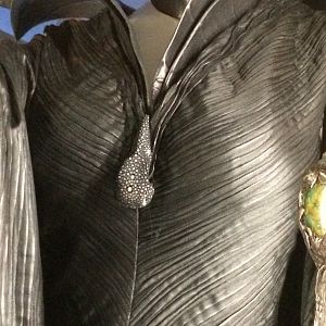 I was lucky to see and photograph the actual screen used gown that was on display at the El Captain theater in Hollywood, Ca in May 2014.