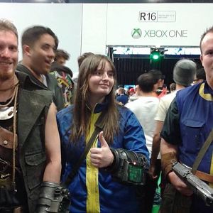 Taken at Armageddon Expo with fellow Fallout fans