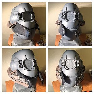 Briareos progress: I used Epsilon on the foam side panels to help maintain the curvature, and now I'm layering more scrap Eva foam to fill out the sid