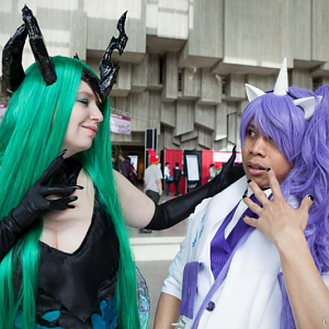 My Little Pony - Queen Chrysalis
Sakuracon 2014
with Rarity
Photo by - Clint Hay / Marmbo