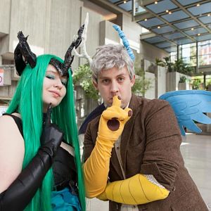 My Little Pony - Queen Chrysalis
Sakuracon 2014
with Discord
Photo by - Clint Hay / Marmbo