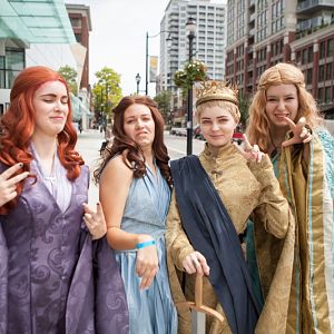 Game of Thrones - Cersei Lannister - Season 1/2
with Sansa Stark, Margaery Tyrell and Joffrey Baratheon
Northwest Fanfest 2015
Photo by Clint Hay /