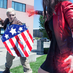 Marvel - Age of Ultron - Scarlet Witch
with Captain America
Northwest Fanfest 2015
Photo by Clint Hay / Marmbo