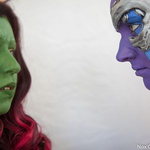 Marvel - Guardians of the Galaxy - Gamora
with Nebula (http://light-as-a-heather.tumblr.com/)
Northwest Fanfest 2015
photo by Clint Hay / Marmbo