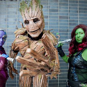 Marvel - Guardians of the Galaxy - Gamora
with Nebula (http://light-as-a-heather.tumblr.com/)
and Groot
Northwest Fanfest 2015
photo by Clint Hay