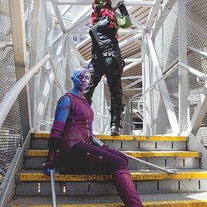 Marvel - Guardians of the Galaxy - Gamora
with Nebula (http://light-as-a-heather.tumblr.com/)
Northwest Fanfest 2015
photo by Clint Hay / Marmbo