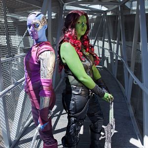 Marvel - Guardians of the Galaxy - Gamora
with Nebula (http://light-as-a-heather.tumblr.com/)
Northwest Fanfest 2015
photo by Clint Hay / Marmbo