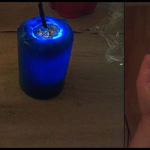 Made a simple pushmold outta some moldstar and cast a crystal with some epoxy resin and an LED (and a bit of foil on the bottom/base)   Now on to maki
