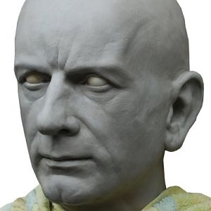 Palpatine sculpt before adding the make-up