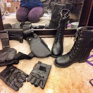 I ordered my boots, gloves, and belt holsters dr eBay