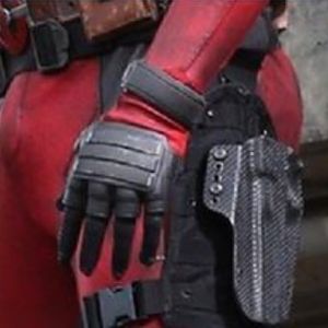 Glove detail and holster.