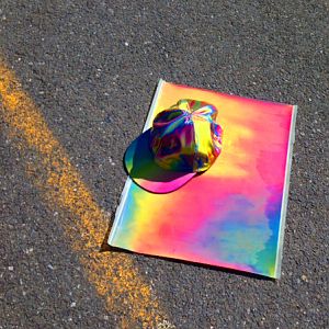 rainbow lenticular sheet for Marty McFly cap
