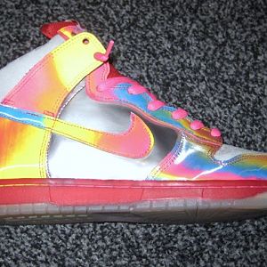 Rainbow Shimmy Lenticular sheet for Nike sneaker