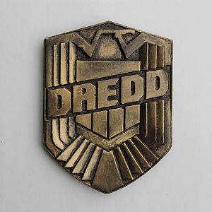 DREDD badge resin cast