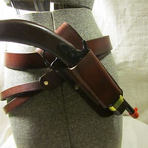 Custom Sword Belt and Pistol Holster in the likeness of those worn by Arno Dorian, From Assassin's Creed.
My second?, attempt at a reproduction sword