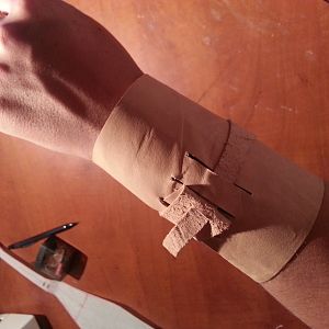Leather cuff try out