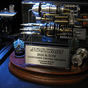 lightsaber crystal chambers display