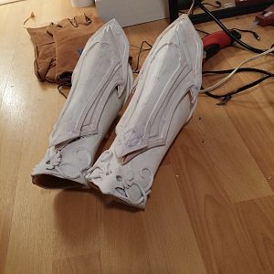 bracers primed, ready for gems and LED work