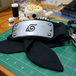 Plate attached (reused from my Kakashi cosplay)
