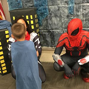 My favorite thing about my job is that I get to dress up as Spiderman and kids will look up to me, give me high fives, and talk to me as if I were Spi