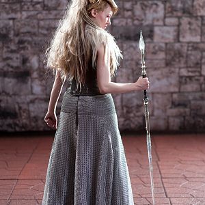 White Witch from Narnia; Entire costume is hand-made, including wig and chainmail skirt.

Photo by Bryan Humphrey