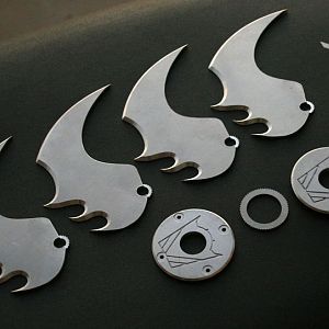 Parts that make up the model (minus screws)