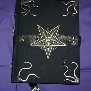 The Black Book of Evil, prop tome. Static prop, exterior only. (sold)