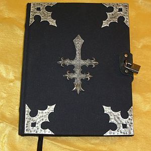 A custom blank journal commissioned for resale by shadowmanor.com.