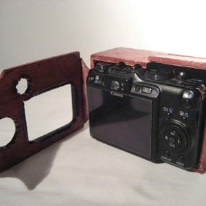 SteamPunk Camera Case Mk. 1
made to house my Canon G9 Camera