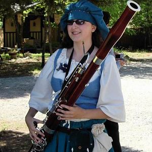 Louse l'Herboriste, the village herbalist, from the two years I was a volunteer for the St. Louis Renaissance Faire (2009-2010). I played bassoon for