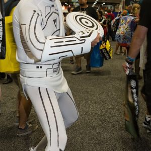 Tron (1982) Kevin Flynn costume, by David March Fleming, for the 2016 San Diego Comic-Con