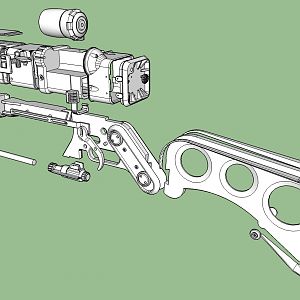 Exploded view of my laser rifle