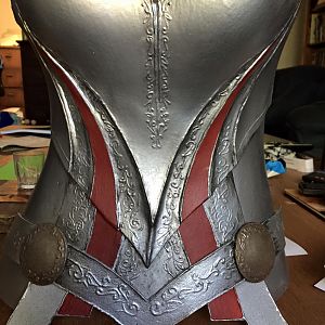 finished chest piece. made from worbla