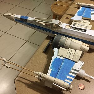 Resistance X Wing T 70 1 24 Paper Model Rpf Costume And Prop Maker Community