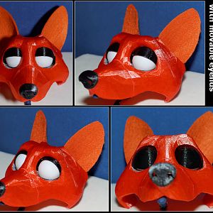 3d printed puppet head movable eyelids