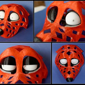 tioh 3d printed puppet head moving eyes
