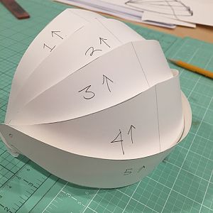 I'm struggling with this piece: Pauldron template. Looks great with paper, didn't work with .25" EVA foam.