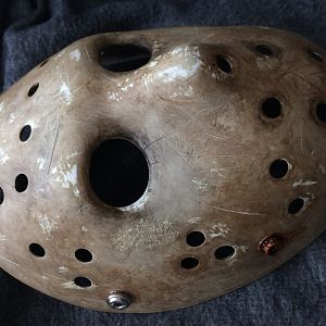 Weathering on a Friday the 13th Remake mask