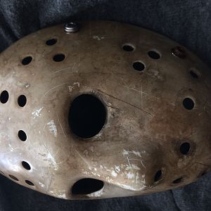 Weathering on a Friday the 13th Remake mask