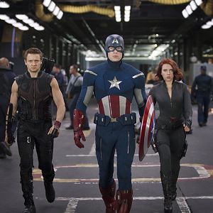 The Avengers - Hawkeye, Captain America and Black Widow