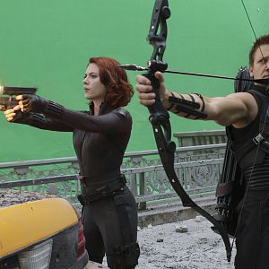 The Avengers - Black Widow and Hawkeye