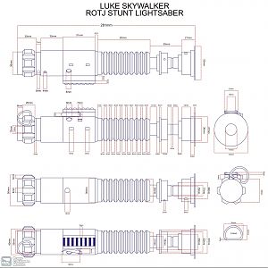 DARTH SABER ANH/ROTJ shared stunt saber blueprint