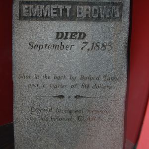 Doc Brown's tombstone