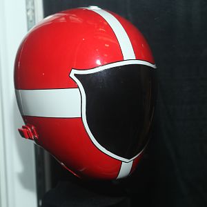 Red Power Ranger helmet