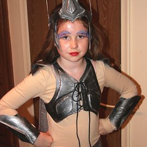 Daughter's Princess Warrior Costume