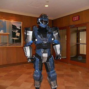 The finished suit at Tekkoshocon IX which took place in 2011 at the Wyndham Grand Hotal in Pittsburgh