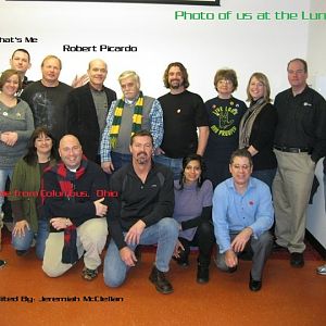 Picardo with a group of us Trek fans at the Louisville Science Center for the Star Trek Exibit.