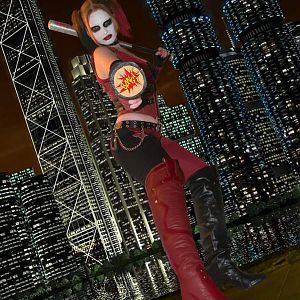 Harley Quinn Arkham City Costume